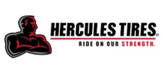 Hercules Tires emblem and tagline