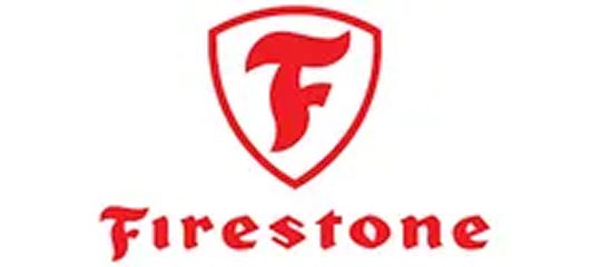 Firestone logo featuring red letter "F